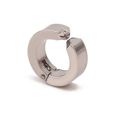 Women Fashion Simple Solid Color Titanium Steel Non-Fading Ear Clip Earrings