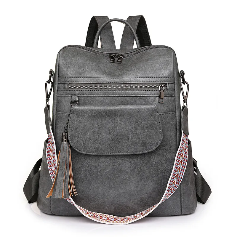 Women Fashion Casual Retro Large Capacity Backpack