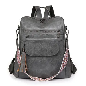 Women Fashion Casual Retro Large Capacity Backpack
