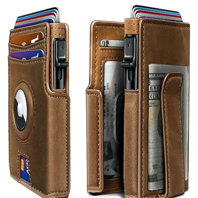 Men Fashion Casual Carbon Fiber Pattern Leather Multi Card Short Wallet