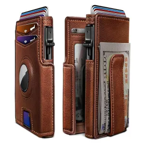 Men Fashion Casual Carbon Fiber Pattern Leather Multi Card Short Wallet
