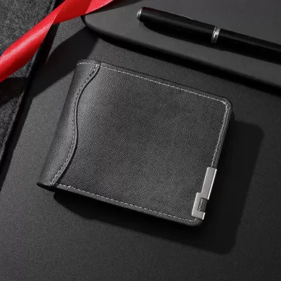 Men'S Fashion Casual Solid Color Short Wallet