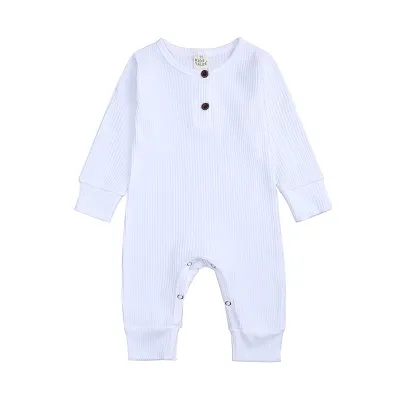 Kids Baby'S Boys And Girls Fashion Casual Solid Color Long-Sleeve Jumpsuits