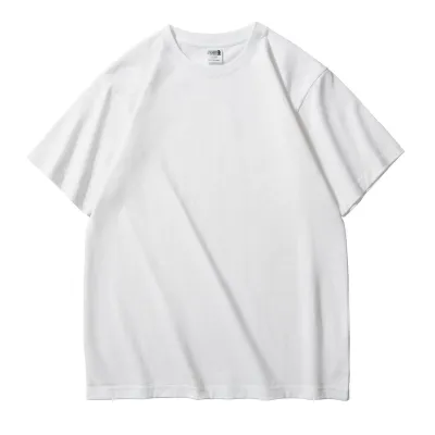 Fashion Casual Solid Color Cotton Thickened Short-Sleeve T-Shirt