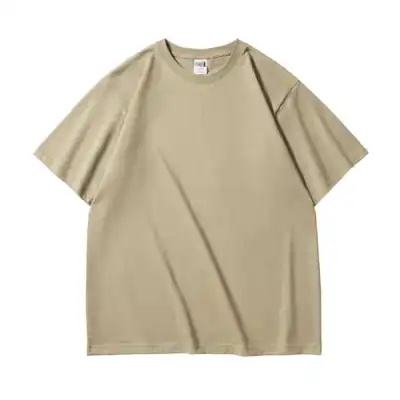 Fashion Casual Solid Color Cotton Thickened Short-Sleeve T-Shirt