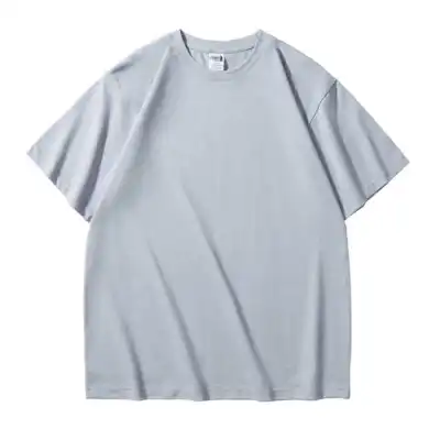 Fashion Casual Solid Color Cotton Thickened Short-Sleeve T-Shirt