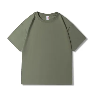 Fashion Casual Solid Color Cotton Short-Sleeve T-Shirt