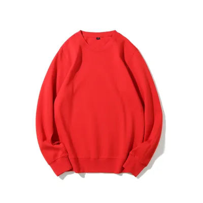 Fashion Casual Solid Color Double-Sided Cloth Round Neck Long-Sleeve Thin Sweatshirt