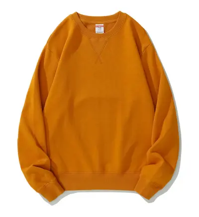 Fashion Casual Solid Color Cotton Thickened Round Neck Long Sleeve Sweatshirt