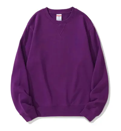 Fashion Casual Solid Color Cotton Thickened Round Neck Long Sleeve Sweatshirt