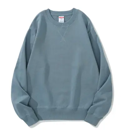 Fashion Casual Solid Color Cotton Thickened Round Neck Long Sleeve Sweatshirt