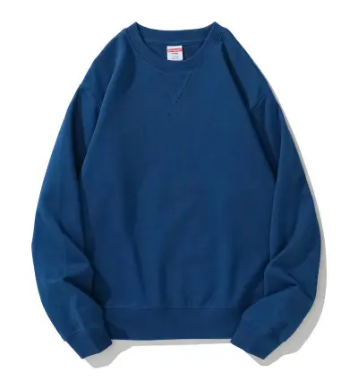 Fashion Casual Solid Color Cotton Thickened Round Neck Long Sleeve Sweatshirt