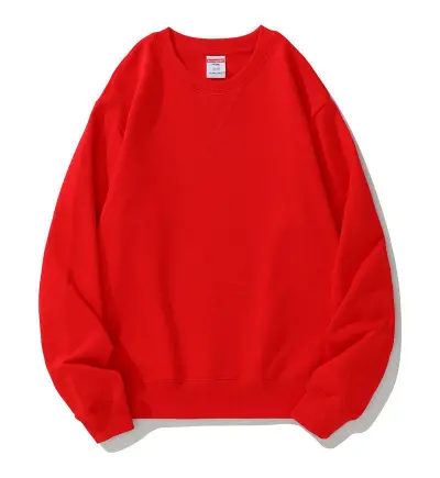 Fashion Casual Solid Color Cotton Thickened Round Neck Long Sleeve Sweatshirt