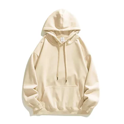 Fashion Casual Solid Color Cotton Loose Long-Sleeve Hoodies