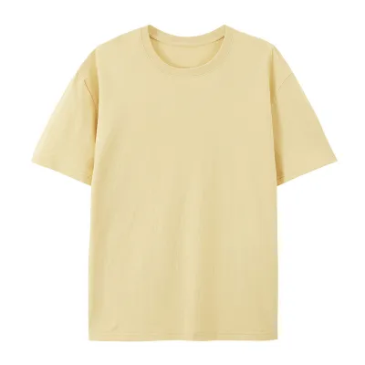Fashion Casual Solid Color Cotton Short-Sleeve T-Shirt