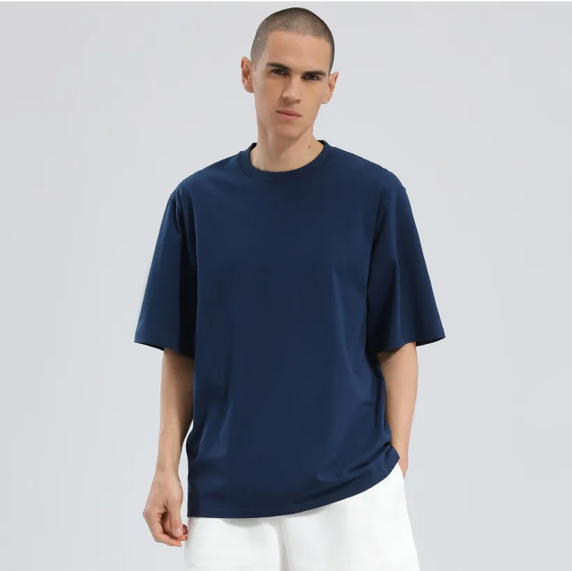 Fashion Casual Solid Color Cotton Short-Sleeve T-Shirt