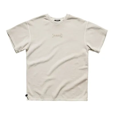 Men'S Fashion Casual Summer Solid Color Washed Cotton Round Neck Short Sleeve T-Shirt