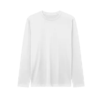 Men'S Fashion Casual Simple Solid Color Long Sleeve T-Shirt