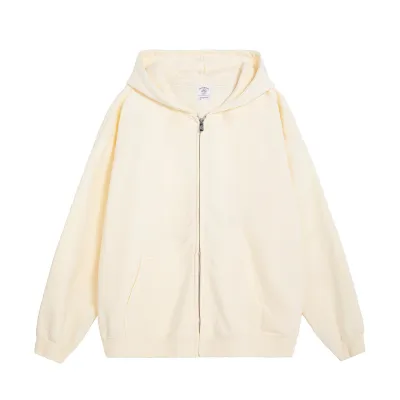 Fashion Casual Solid Color Long Sleeve Zipper Cardigan Hoodies