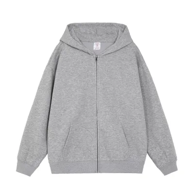 Fashion Casual Solid Color Long Sleeve Zipper Cardigan Hoodies