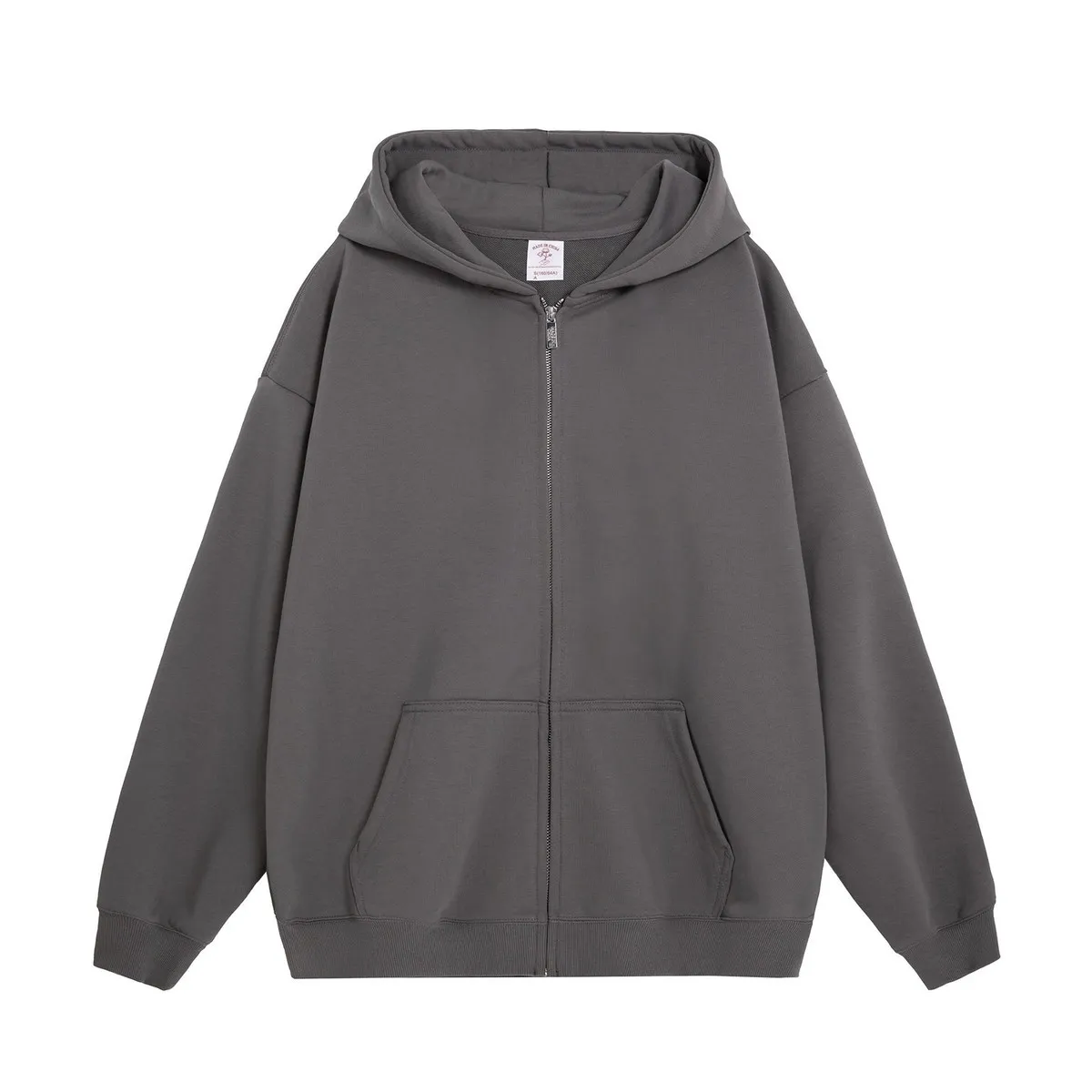 Fashion Casual Solid Color Long Sleeve Zipper Cardigan Hoodies