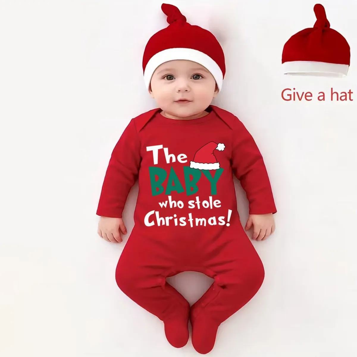 Christmas Kids Baby'S Boys And Girls Fashion Printed Long Sleeve Rompers