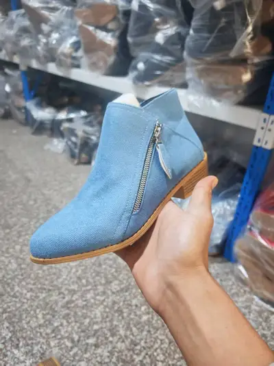 Women Fashion Solid Color Suede Pointed-Toe Side Zipper Boots