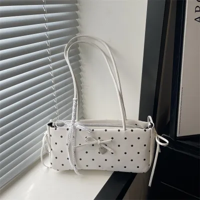 Fashion Dot Print Underarm Shoulder Bag