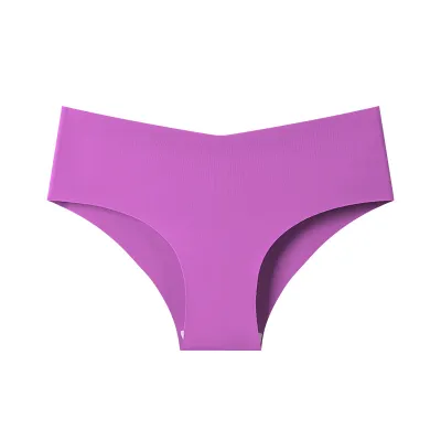 Woemn Fashion Sexy Printed Traceless Ice Silk Breathable Underwear