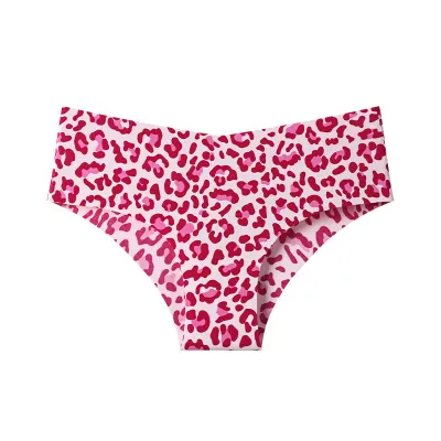 Woemn Fashion Sexy Printed Traceless Ice Silk Breathable Underwear