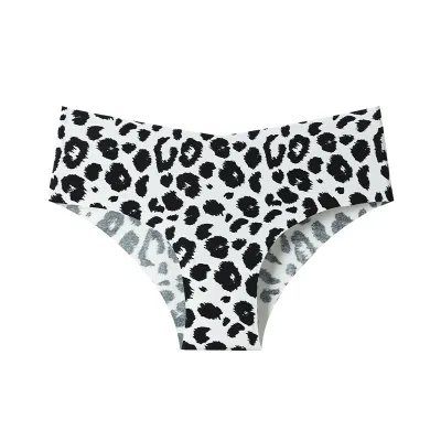 Woemn Fashion Sexy Printed Traceless Ice Silk Breathable Underwear