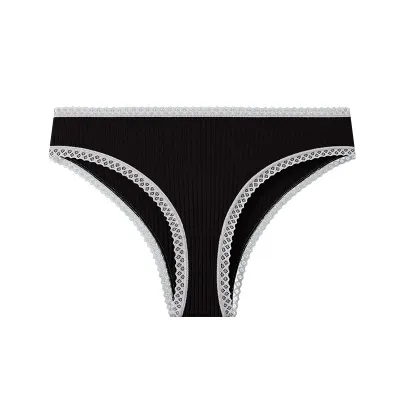 Women Fashion Sexysolid Color Cotton Thong