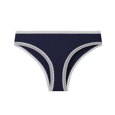Women Fashion Sexysolid Color Cotton Thong