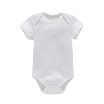 Kids Baby Boys And Girls Fashion Casual Solid Color Short-Sleeve Rompers