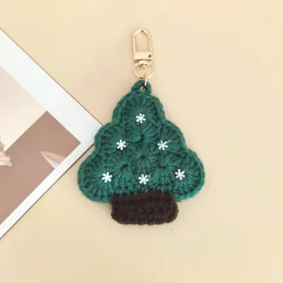 Christmas Cute Cartoon Knitted Keychain