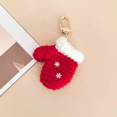 Christmas Cute Cartoon Knitted Keychain