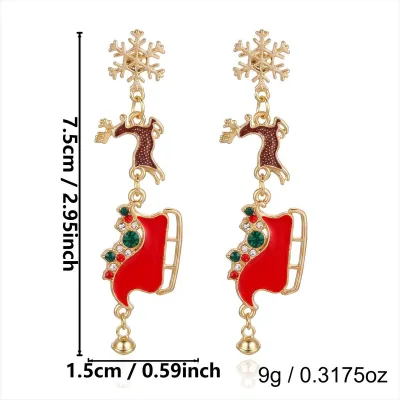 Christmas Sleigh Earrings