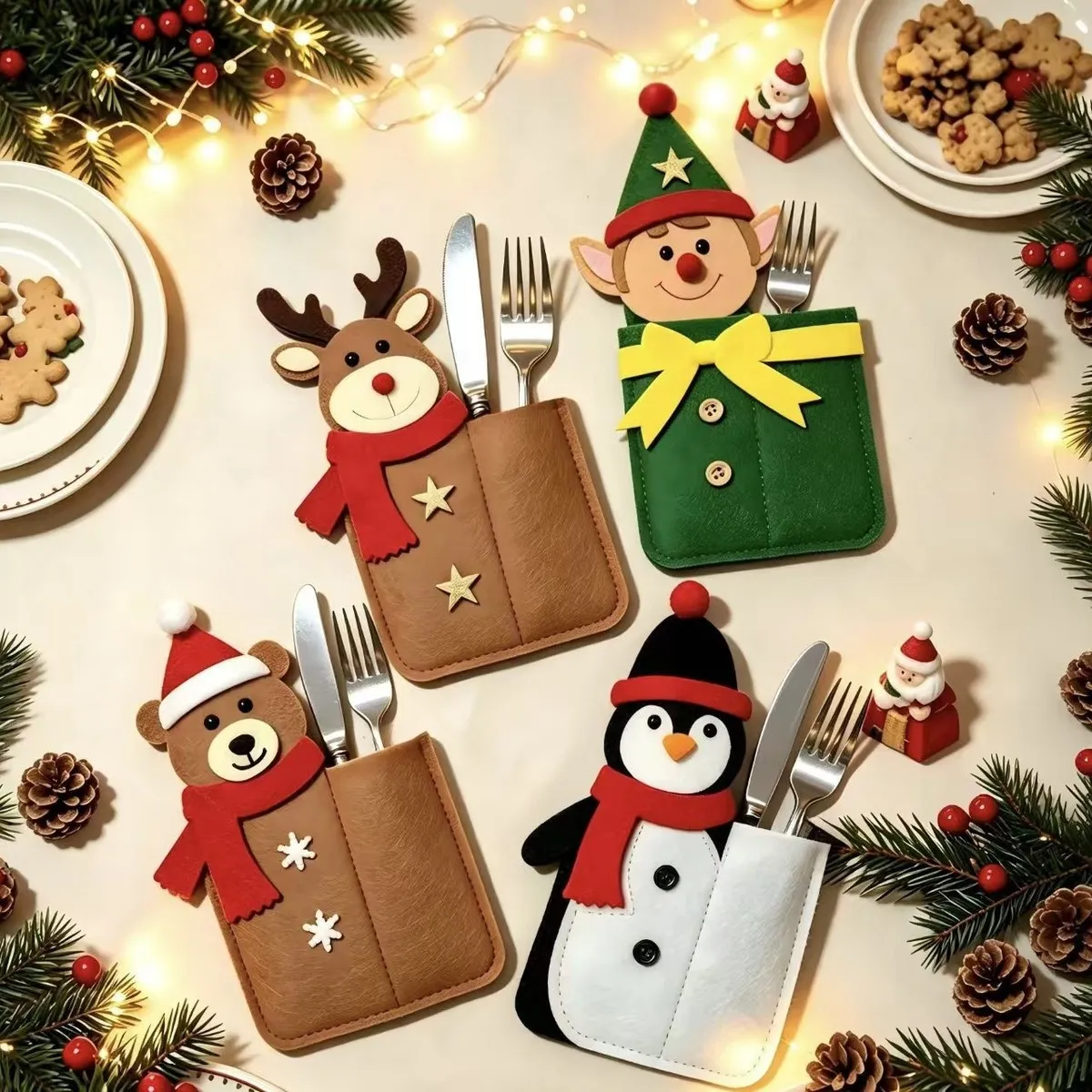 Christmas Creative Tableware Bag