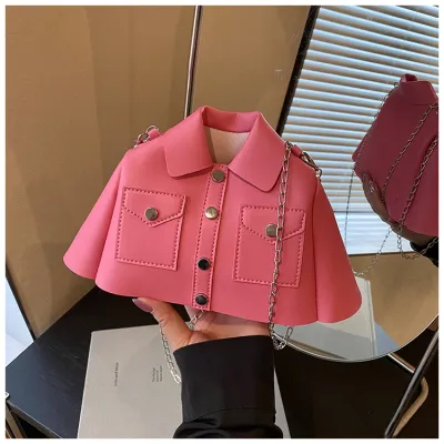 Fashion Creative Solid Color Chain Crossbody Bag