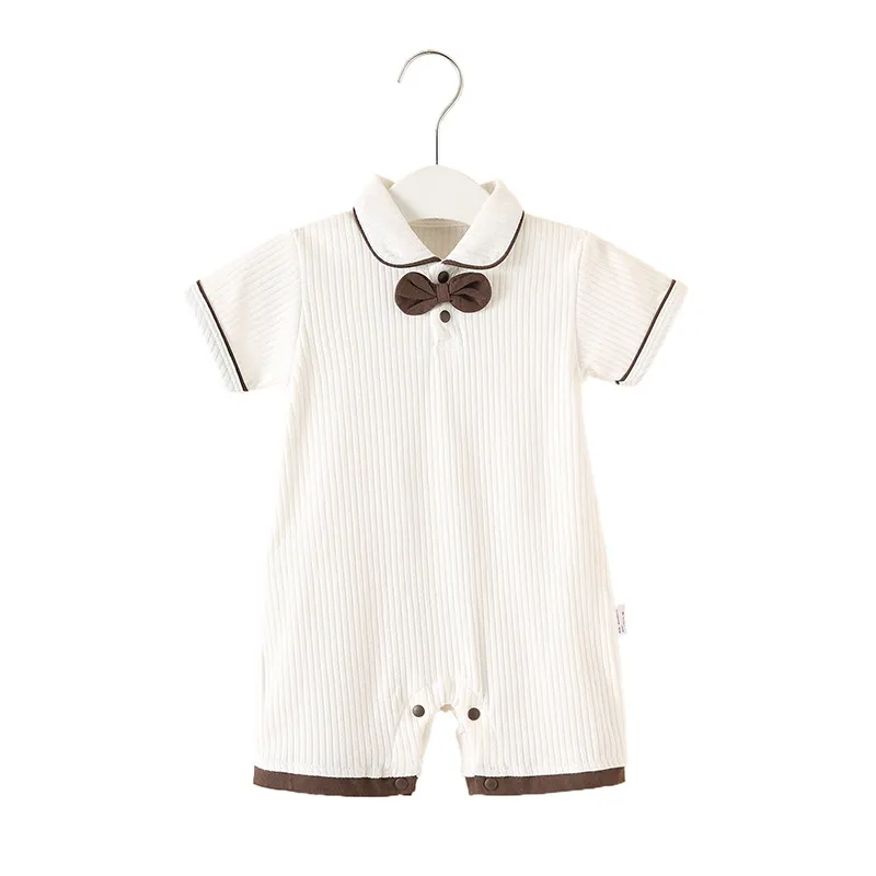Kids Baby Boys Fashion Summer Cotton Short-Sleeve Rompers
