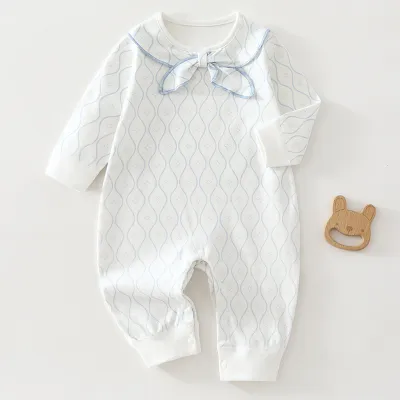 Kids Baby Boys And Girls Fashion Autumn Cotton Printed Long Sleeves Rompers