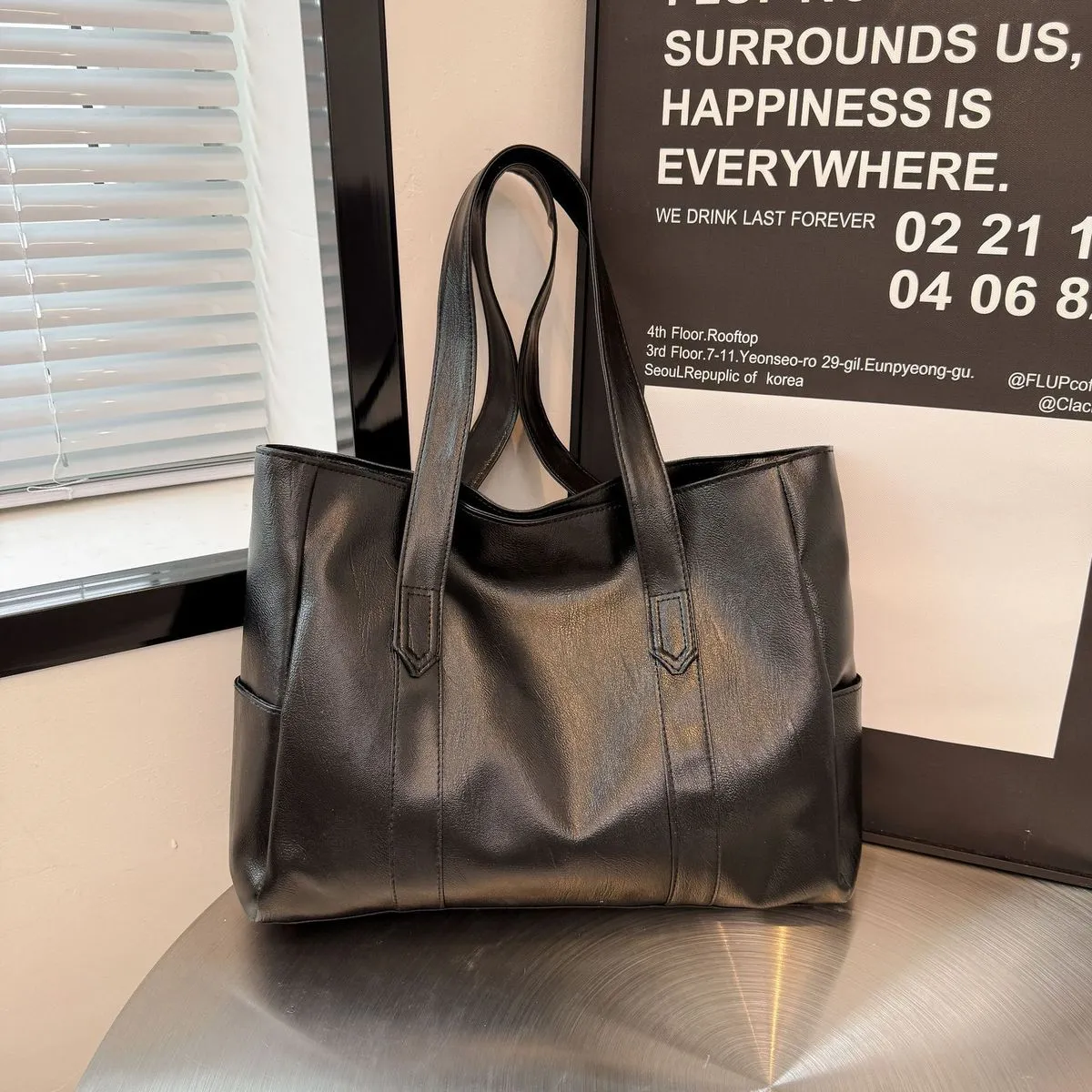 Simple Retro Large Capacity Tote Bag