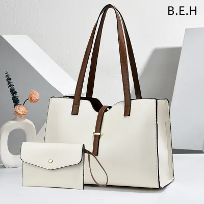 Simple Retro Large Capacity Tote Bag Sets