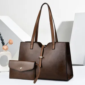 Simple Retro Large Capacity Tote Bag Sets