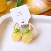 4-Lemon Hair Rings Pair