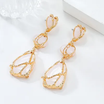 Women Fashion Geometric Water Drop Earrings