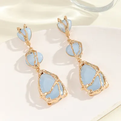 Women Fashion Geometric Water Drop Earrings