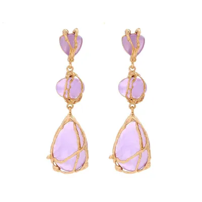 Women Fashion Geometric Water Drop Earrings