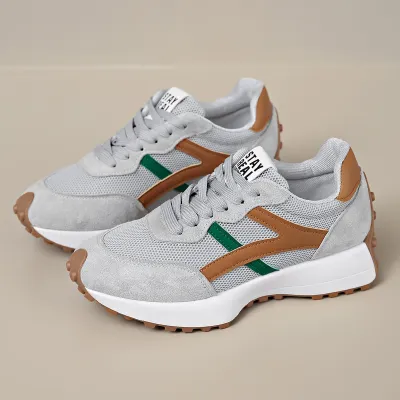Women Fashion Casual Color Block Breathable Sneakers