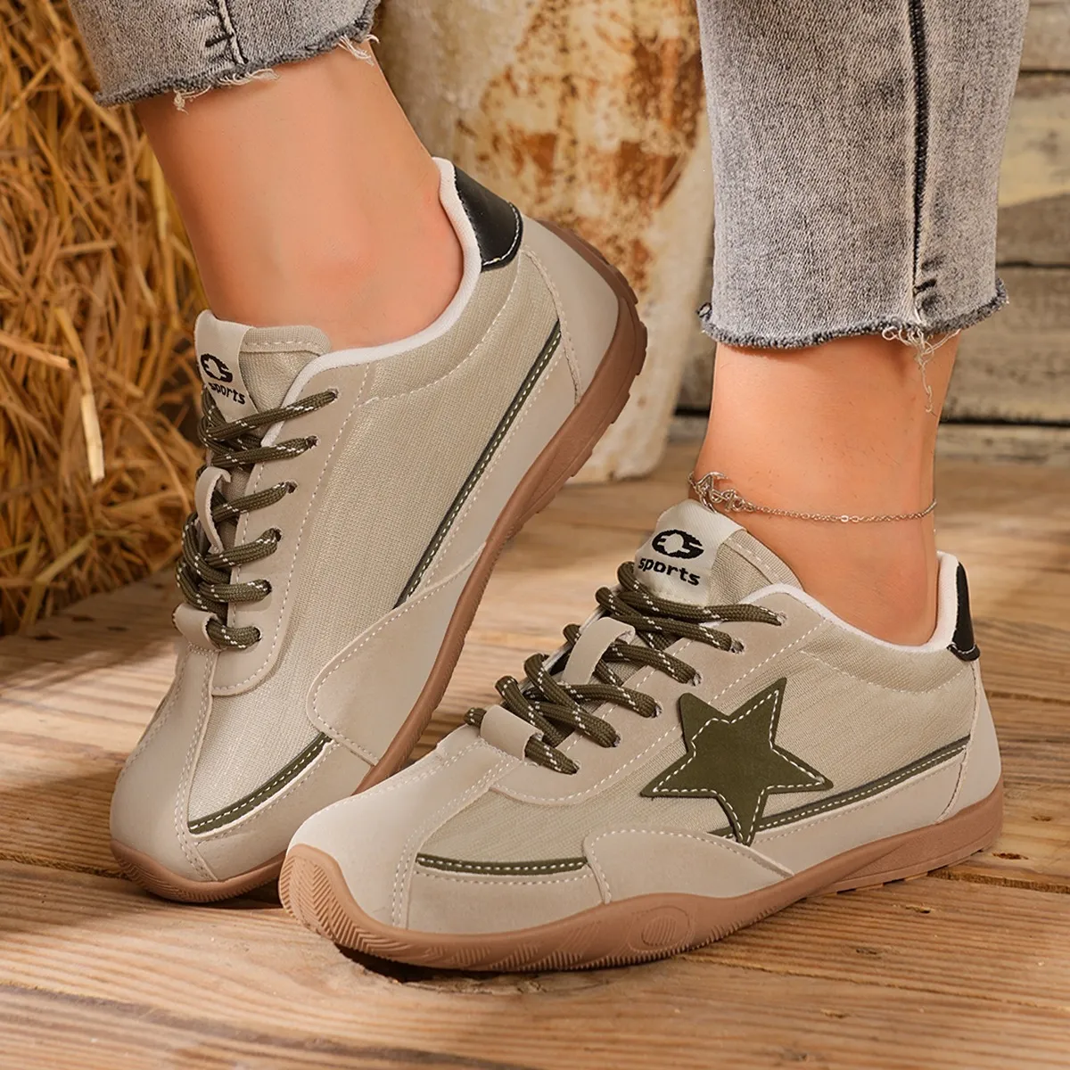 Women Fashion Casual Autumn Canvas Thin Breathable Sneakers